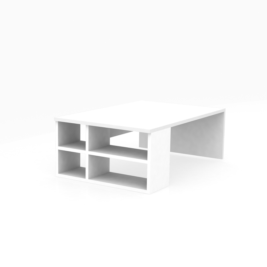Konferenční stolek DEFNE 34x90 cm bílá