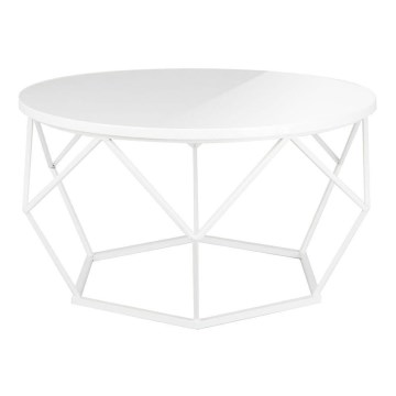 Konferenční stolek DIAMOND 40x70 cm bílá