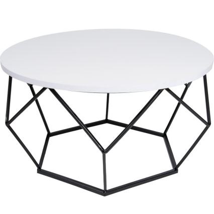 Konferenční stolek DIAMOND 40x70 cm černá/bílá