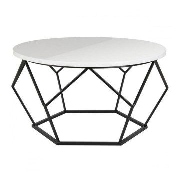 Konferenční stolek DIAMOND 40x70 cm černá/bílá