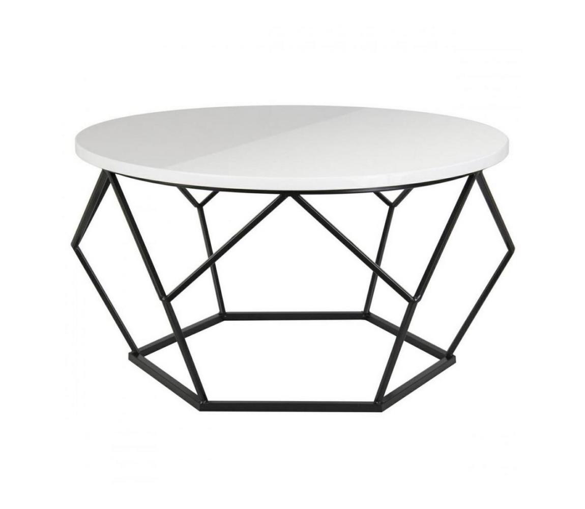  HowHomely Konferenční stolek DIAMOND 40x70 cm černá/bílá DD0051
