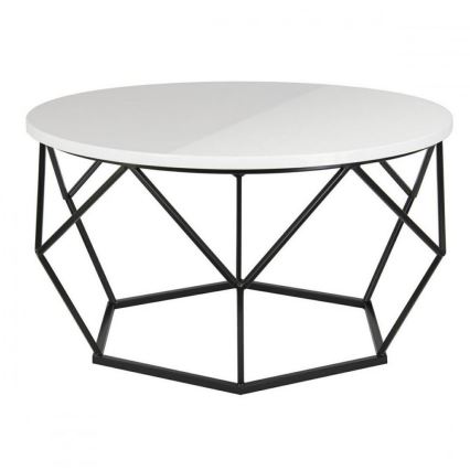Konferenční stolek DIAMOND 40x70 cm černá/bílá