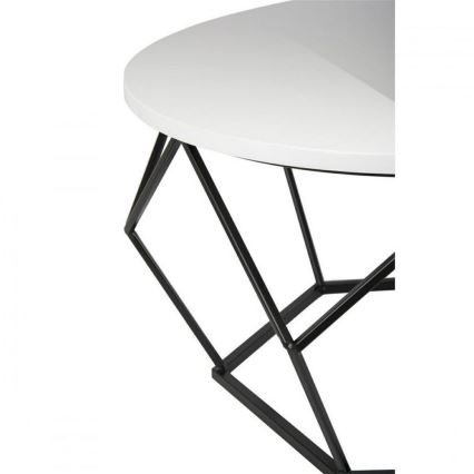 Konferenční stolek DIAMOND 40x70 cm černá/bílá