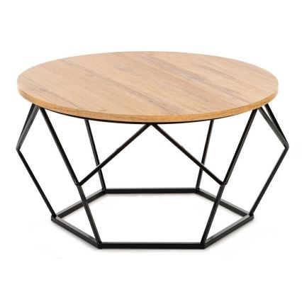 Konferenční stolek DIAMOND 40x70 cm černá/hnědá