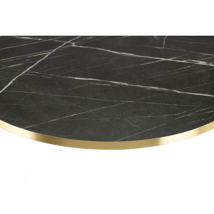Konferenční stolek DIAMOND 40x70 cm zlatá/černá/bílá