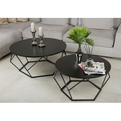 Konferenční stolek DIAMOND 70 cm černá