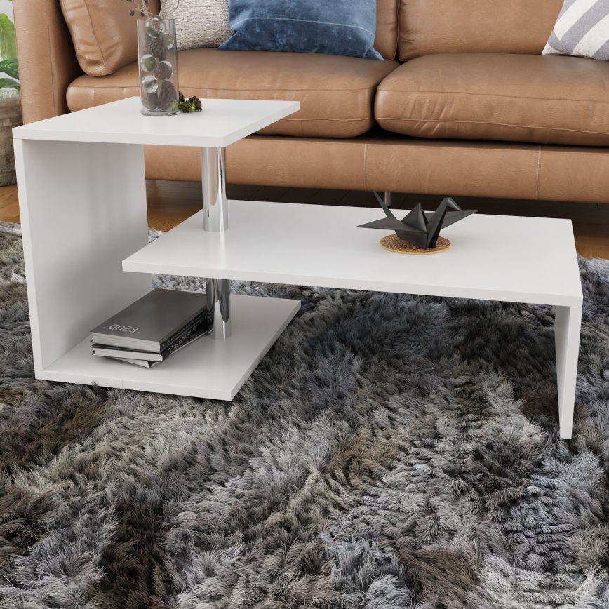 Konferenční stolek DILEK 46x100 cm bílá