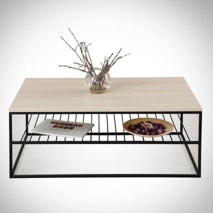 Konferenční stolek ETNA 43x95 cm béžová/černá