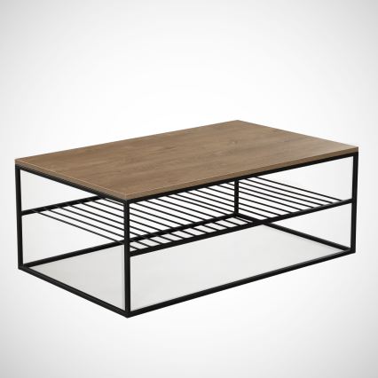 Konferenční stolek ETNA 43x95 cm hnědá/černá