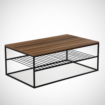 Konferenční stolek ETNA 43x95 cm hnědá/černá
