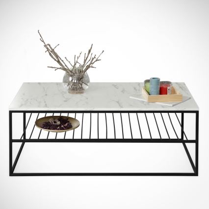 Konferenční stolek ETNA 95x55 cm šedá/černá