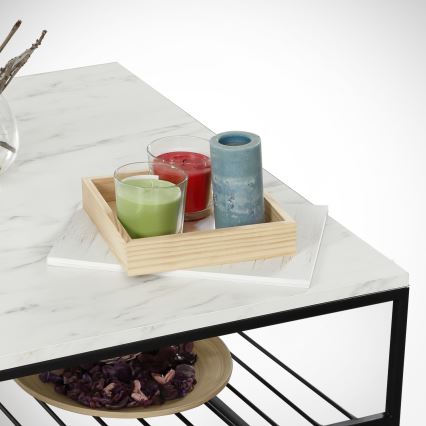 Konferenční stolek ETNA 95x55 cm šedá/černá