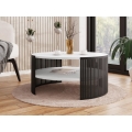 Konferenční stolek FIKOLI 75 cm černá/bílá