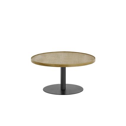Konferenční stolek FOCUS pr. 80 cm dub/černá