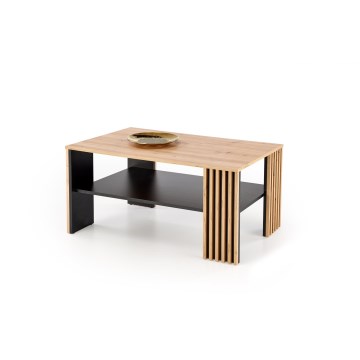 Konferenční stolek FORMA 110x65 cm hnědá/černá