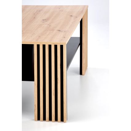 Konferenční stolek FORMA 110x65 cm hnědá/černá