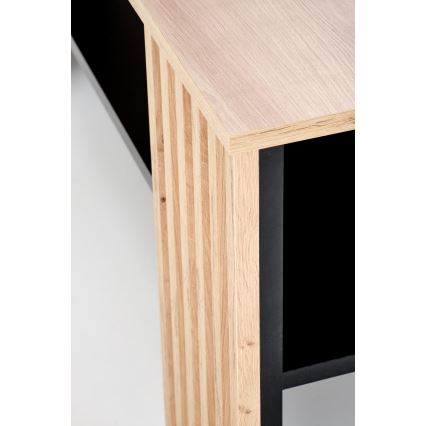 Konferenční stolek FORMA 110x65 cm hnědá/černá