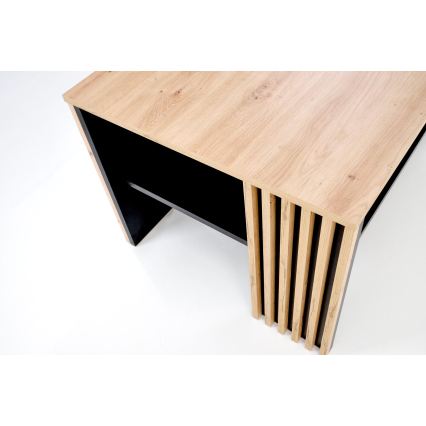 Konferenční stolek FORMA 110x65 cm hnědá/černá