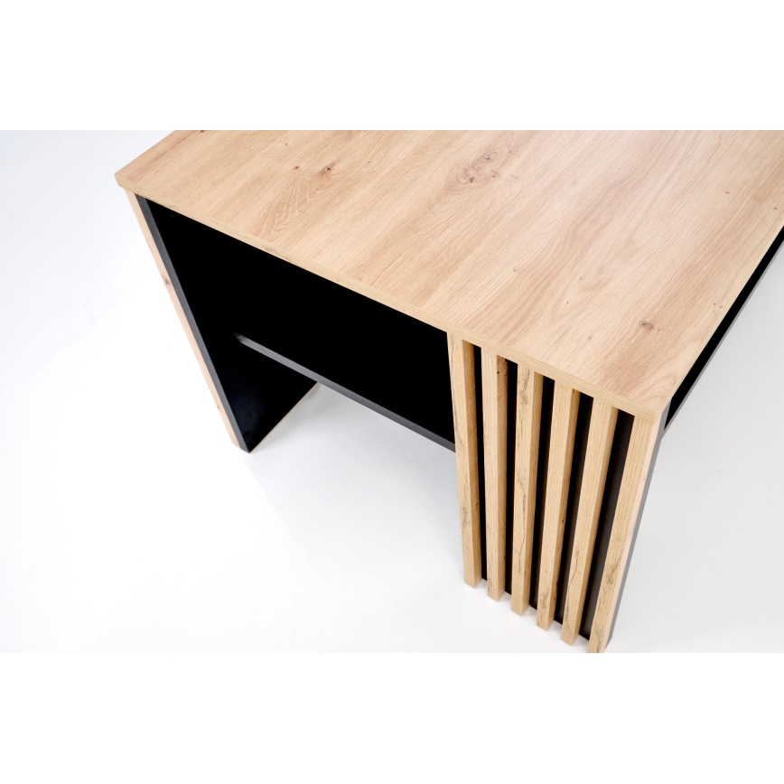 Konferenční stolek FORMA 110x65 cm hnědá/černá