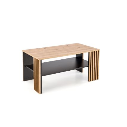 Konferenční stolek FORMA 110x65 cm hnědá/černá