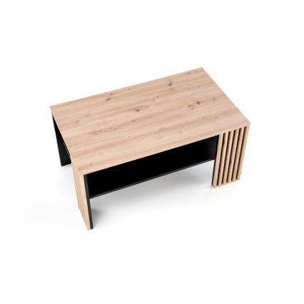 Konferenční stolek FORMA 110x65 cm hnědá/černá