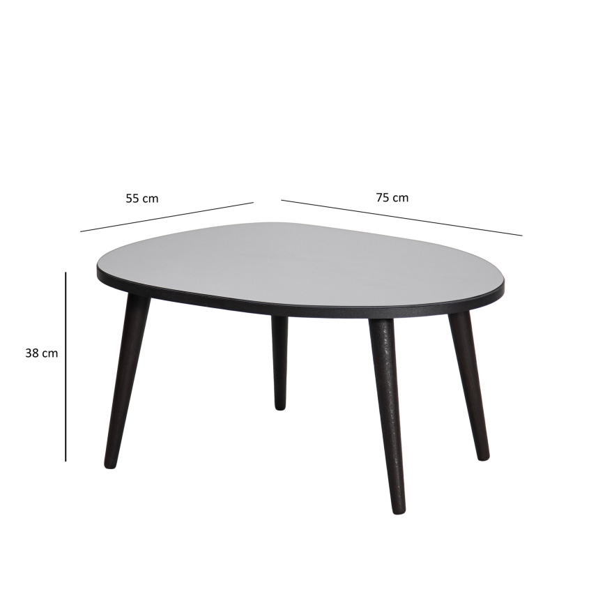Konferenční stolek GUSTO 75x55 cm černá