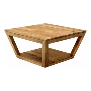 Konferenční stolek HINA 80x80 cm masiv/mangovník
