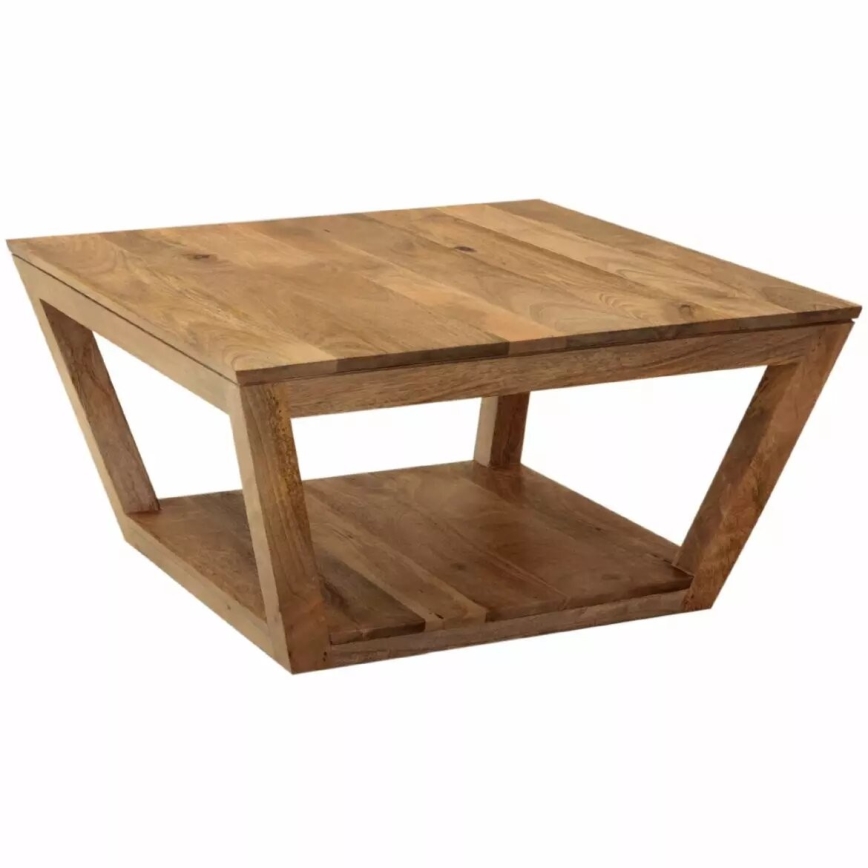 Konferenční stolek HINA 80x80 cm masiv/mangovník