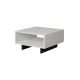 Konferenční stolek HOLA 32x60 cm bílá/černá
