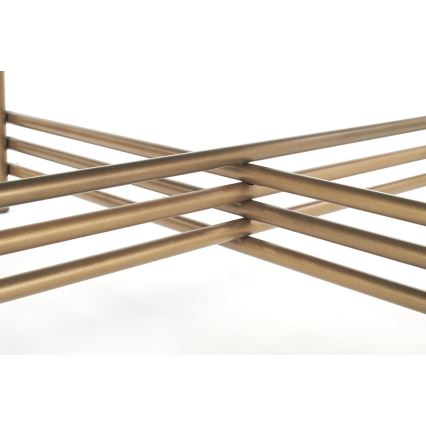 Konferenční stolek ISMENA 80 cm zlatá/černá