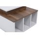 Konferenční stolek KOLARADO 37,4x90 cm bílá/hnědá