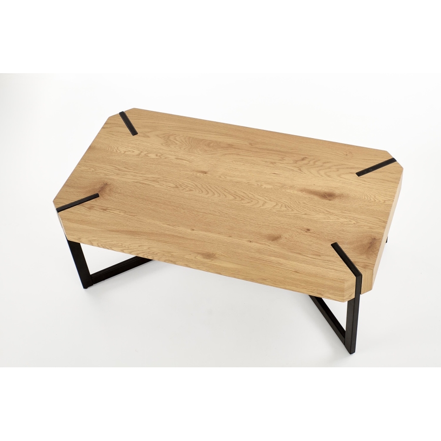 Konferenční stolek LAVIDA 43x110 cm zlatý dub/černá