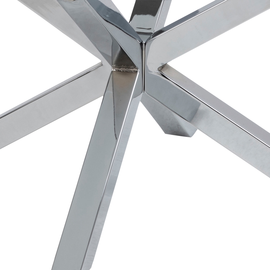 Konferenční stolek LUCA 82 cm čirá/stříbrná