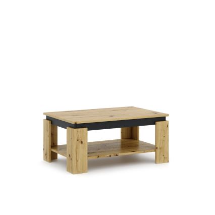Konferenční stolek LUNO dub artisan/černá