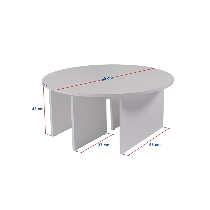 Konferenční stolek LUVIA dekor mramor béžová