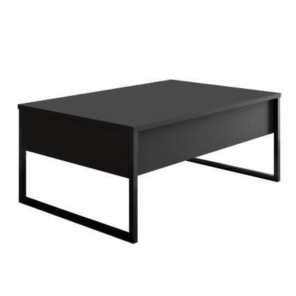 Konferenční stolek LUXE 90x60 cm antracit/černá