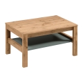 Konferenční stolek MENTA 90x45 cm dub wotan/zelená