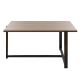 Konferenční stolek MERIDETHS 45x92 cm hnědá/černá