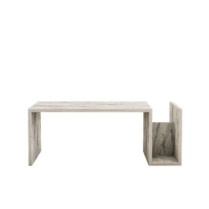 Konferenční stolek MONEL 87x50 cm béžová/šedá