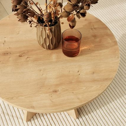 Konferenční stolek MUSHROOM 60 cm dub safírový