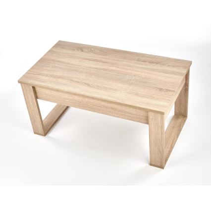 Konferenční stolek se zásuvkami NEA 52x110 cm béžová/dub sonoma