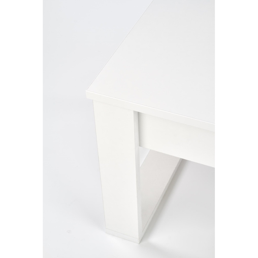 Konferenční stolek se zásuvkami NEA 52x110 cm bílá