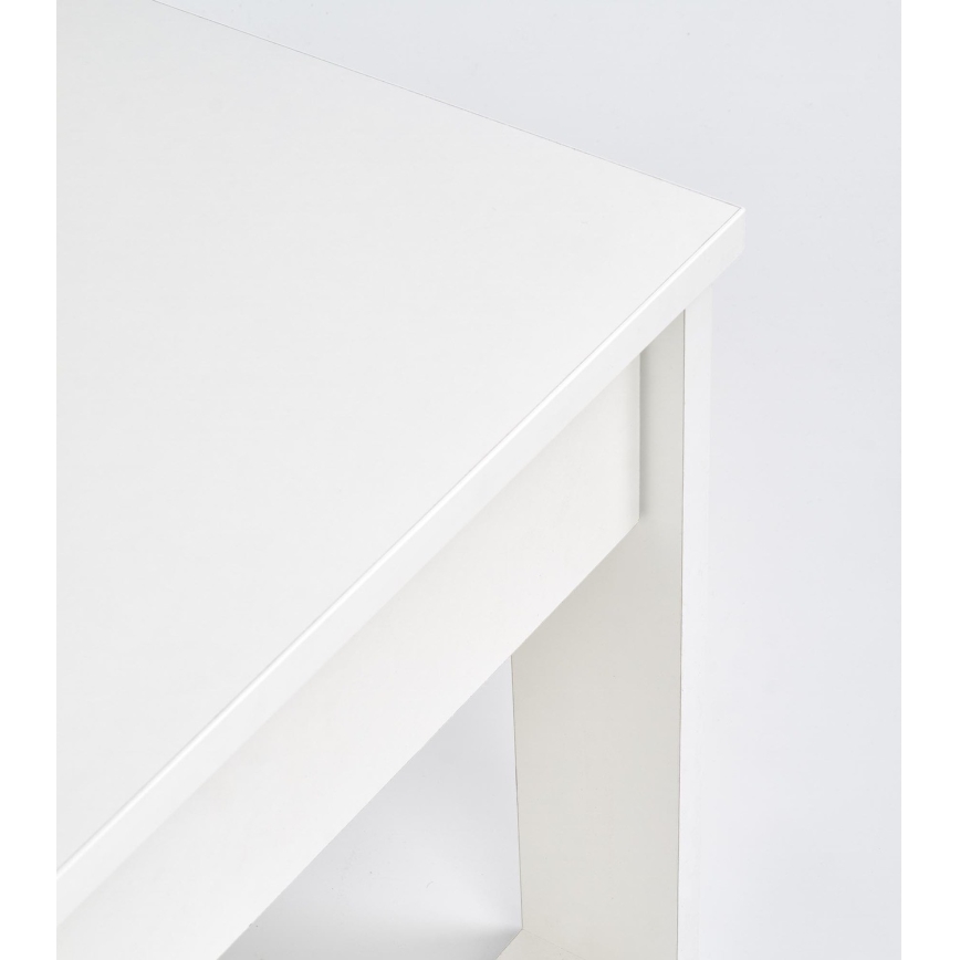 Konferenční stolek se zásuvkami NEA 52x110 cm bílá