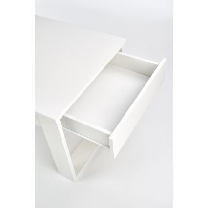 Konferenční stolek se zásuvkami NEA 52x110 cm bílá