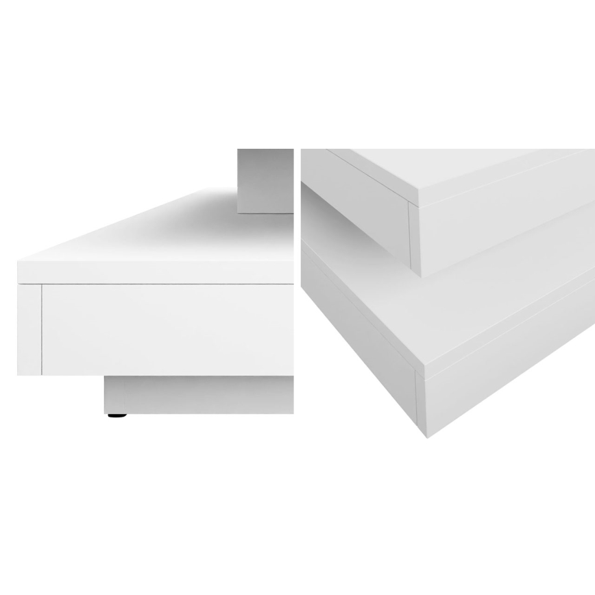 Konferenční stolek NENANI 70x70 cm bílá