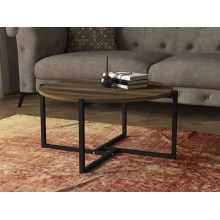 Konferenční stolek NOCE 36,3x68 cm hnědá/černá