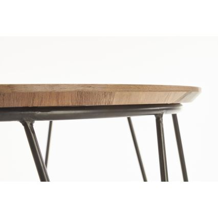 Konferenční stolek NUBIRA 60 cm černá/hnědá