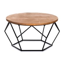 Konferenční stolek OAKLOFT 40x70 cm černá/dub