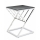 Konferenční stolek OBLIC 40x45 cm chrom/černá