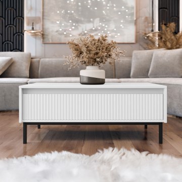 Konferenční stolek OZMI 100x40 cm bílá